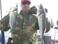 Bass fishing in the Bristol Channel