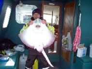 Blonde Ray fishing in the Bristol Channel