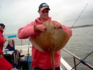 Blonde Ray fishing in the Bristol Channel