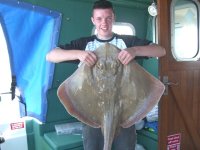 Blonde Ray fishing in the Bristol Channel