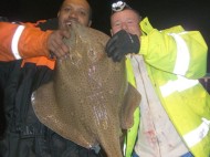 Blonde Ray fishing in the Bristol Channel