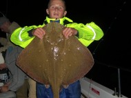 Blonde Ray fishing in the Bristol Channel