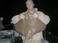 Blonde Ray fishing in the Bristol Channel