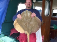 Blonde Ray fishing in the Bristol Channel