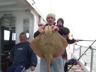Blonde Ray fishing in the Bristol Channel