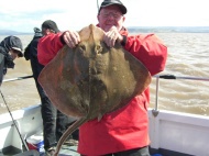 Blonde Ray fishing in the Bristol Channel
