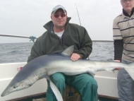 Blue Shark fishing in the Bristol Channel