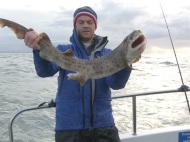 Bull Huss fishing in the Bristol Channel