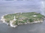 Flatholm Island in the Bristol Channel