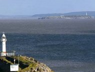 Flatholm Island view from Baryy Harbour