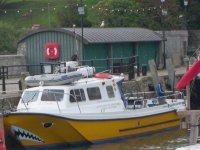 Anchorman at Ilfracombe Harbour