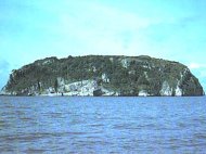 Steepholm Island in the Bristol Channel