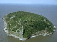 Steepholm Island in the Bristol Channel